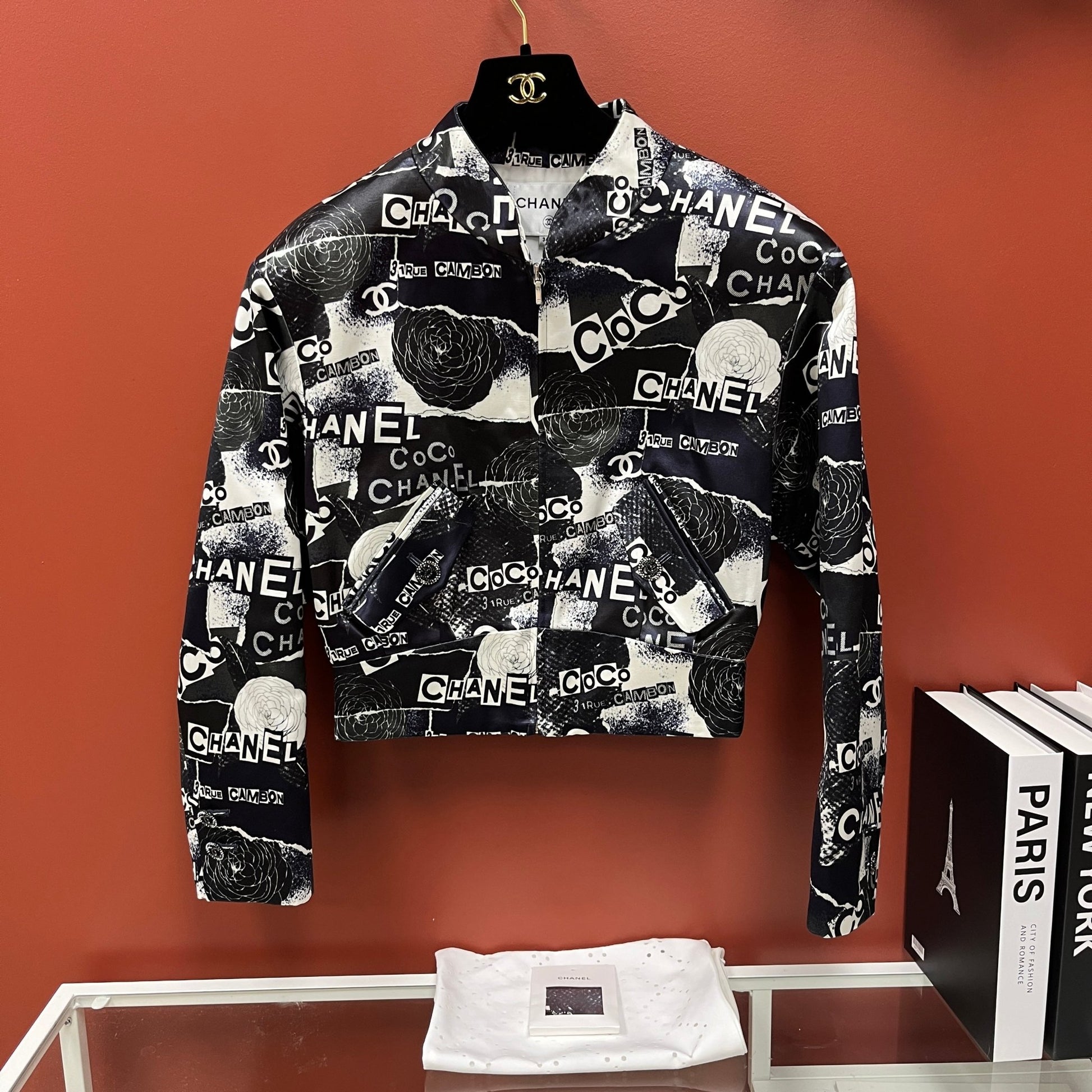 Chanel Graphic - Print Bomber Jacket