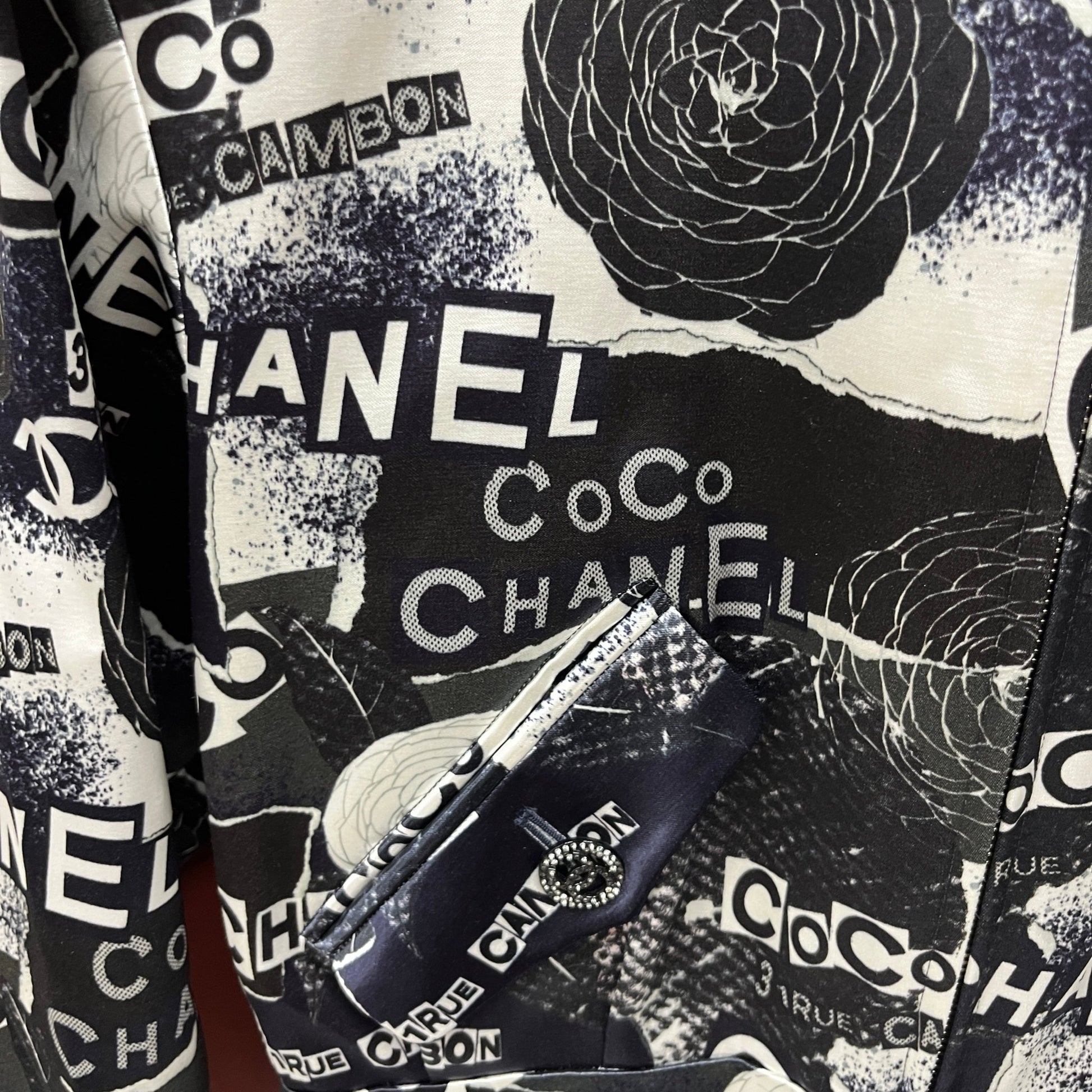 Chanel Graphic - Print Bomber Jacket