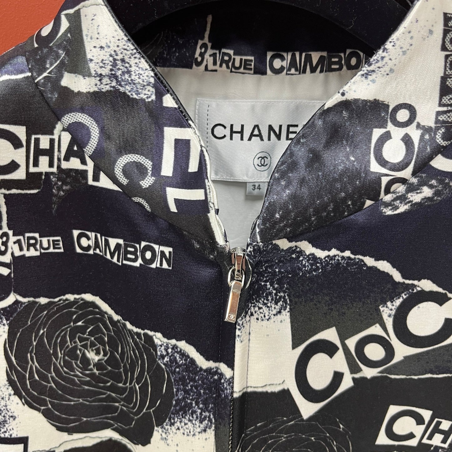 Chanel Graphic - Print Bomber Jacket