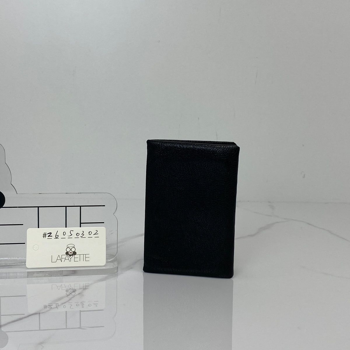 Hermès Calvi Card Holder Noir — alternate view
