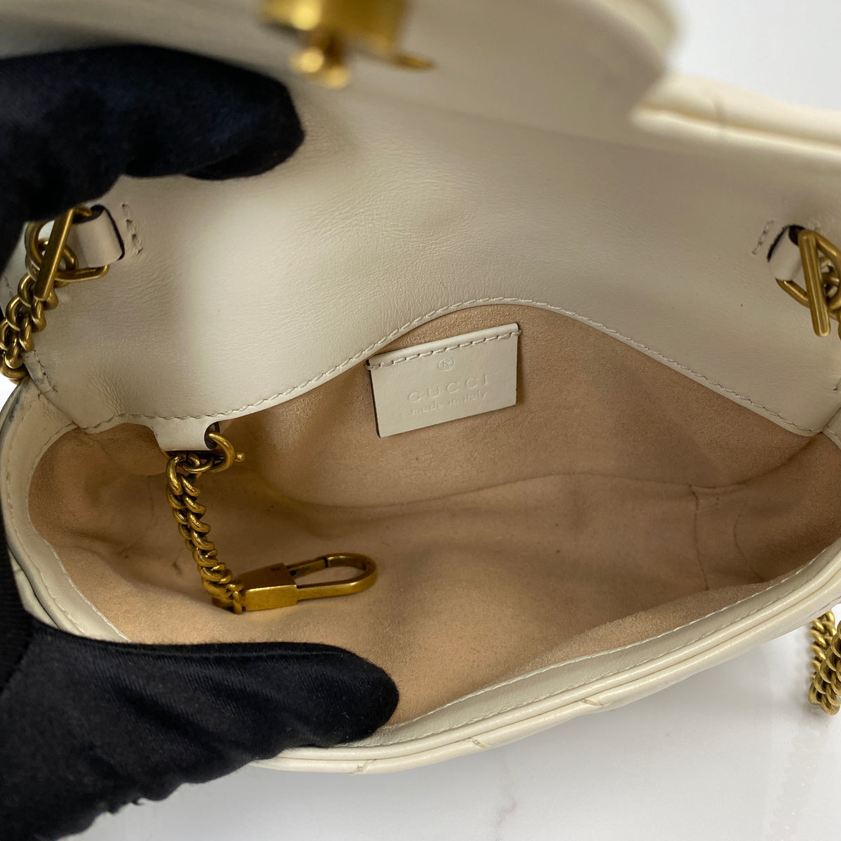 Gucci GG Marmont Supermini Bag - White - photo 4
