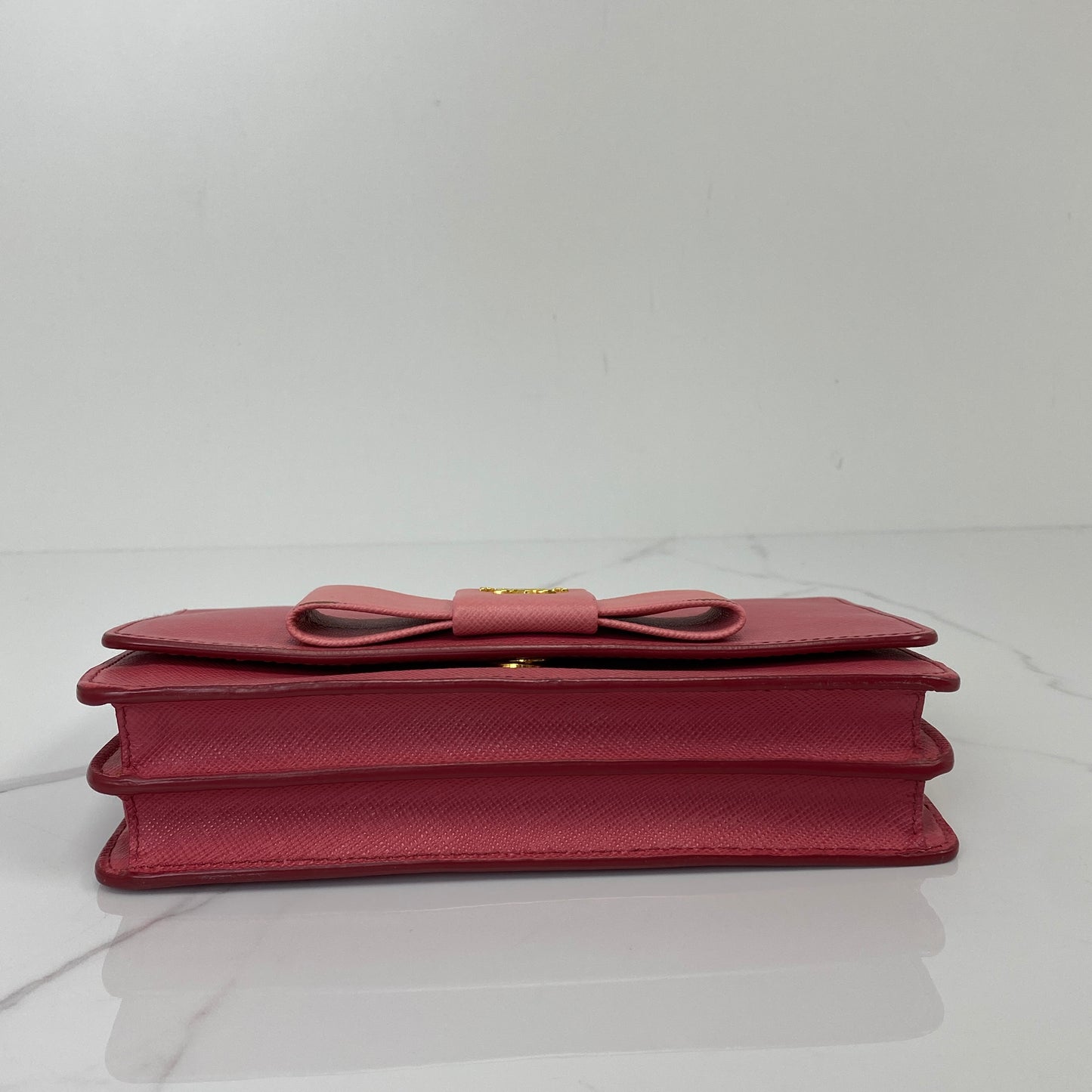 Prada Saffiano Lux Bow Wallet on Strap - photo 4