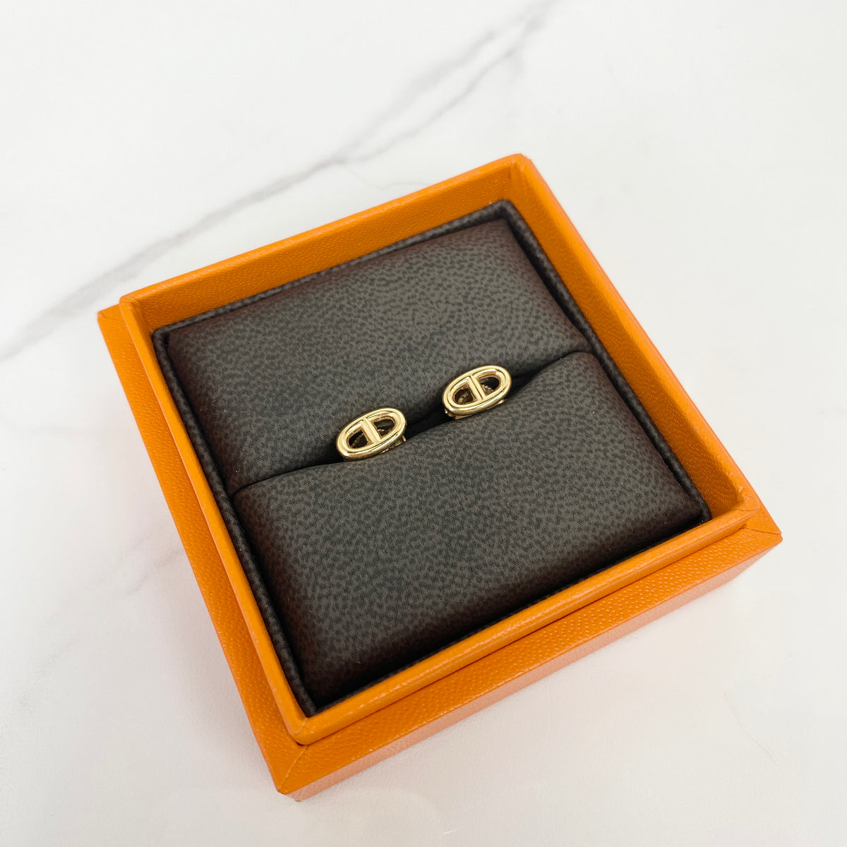 Hermès Farandole Earrings, Very Small Model, in rose gold