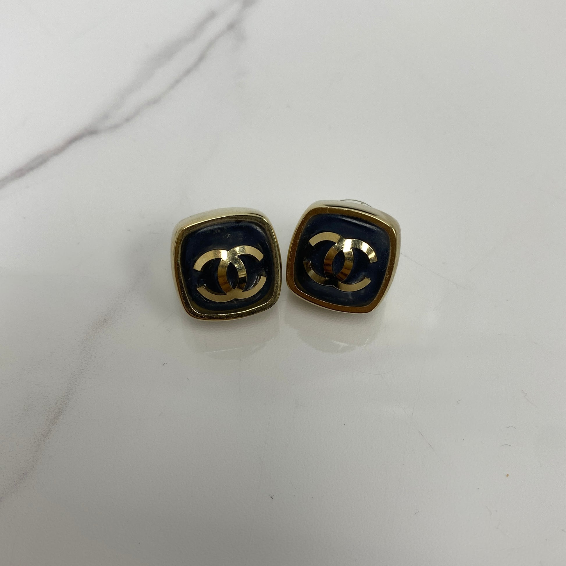 Chanel Classic CC Stud Earrings - photo 2
