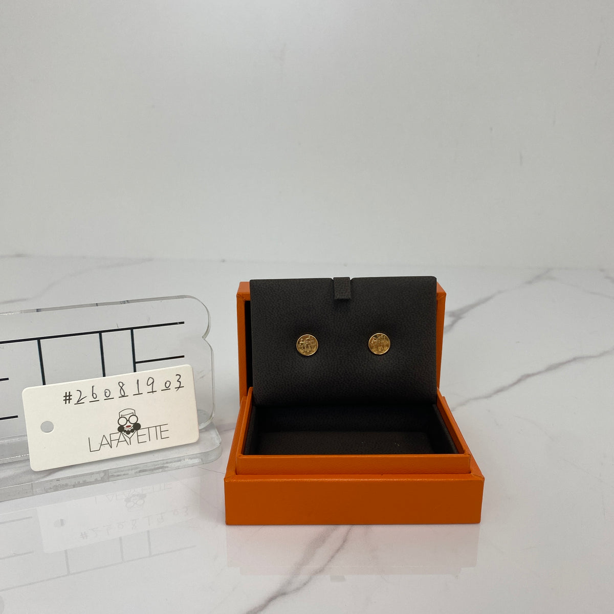 Hermès Ex-Libris Earrings — alternate view