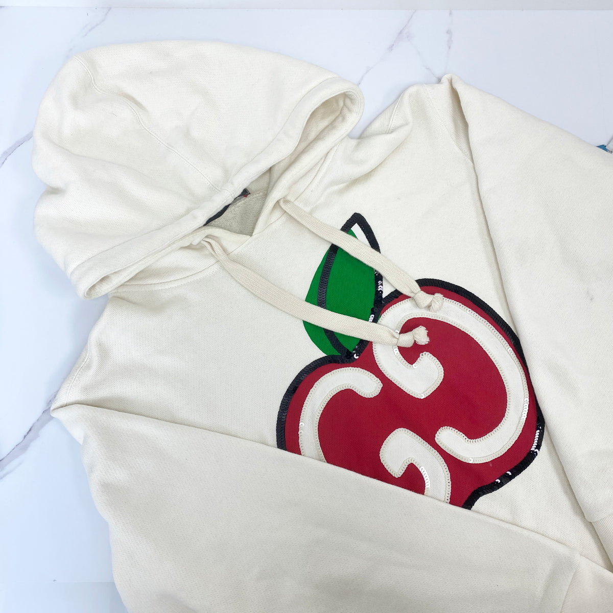 Gucci Hooded Dress with GG Apple Print - photo 1
