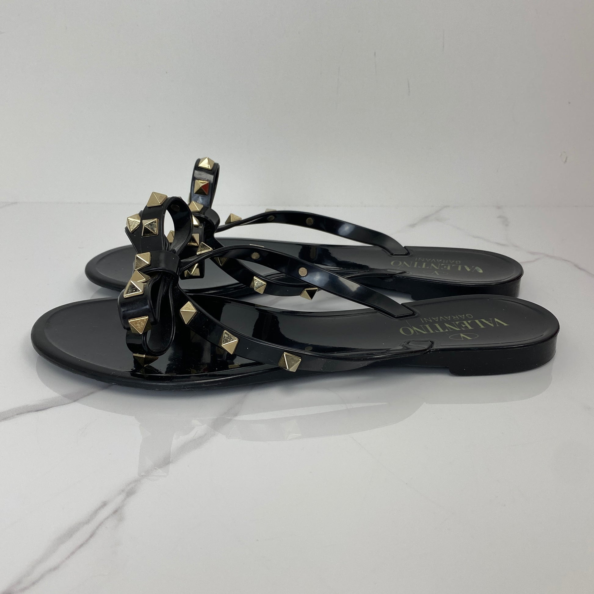 Valentino Rockstud Rubber Slipper - photo 2