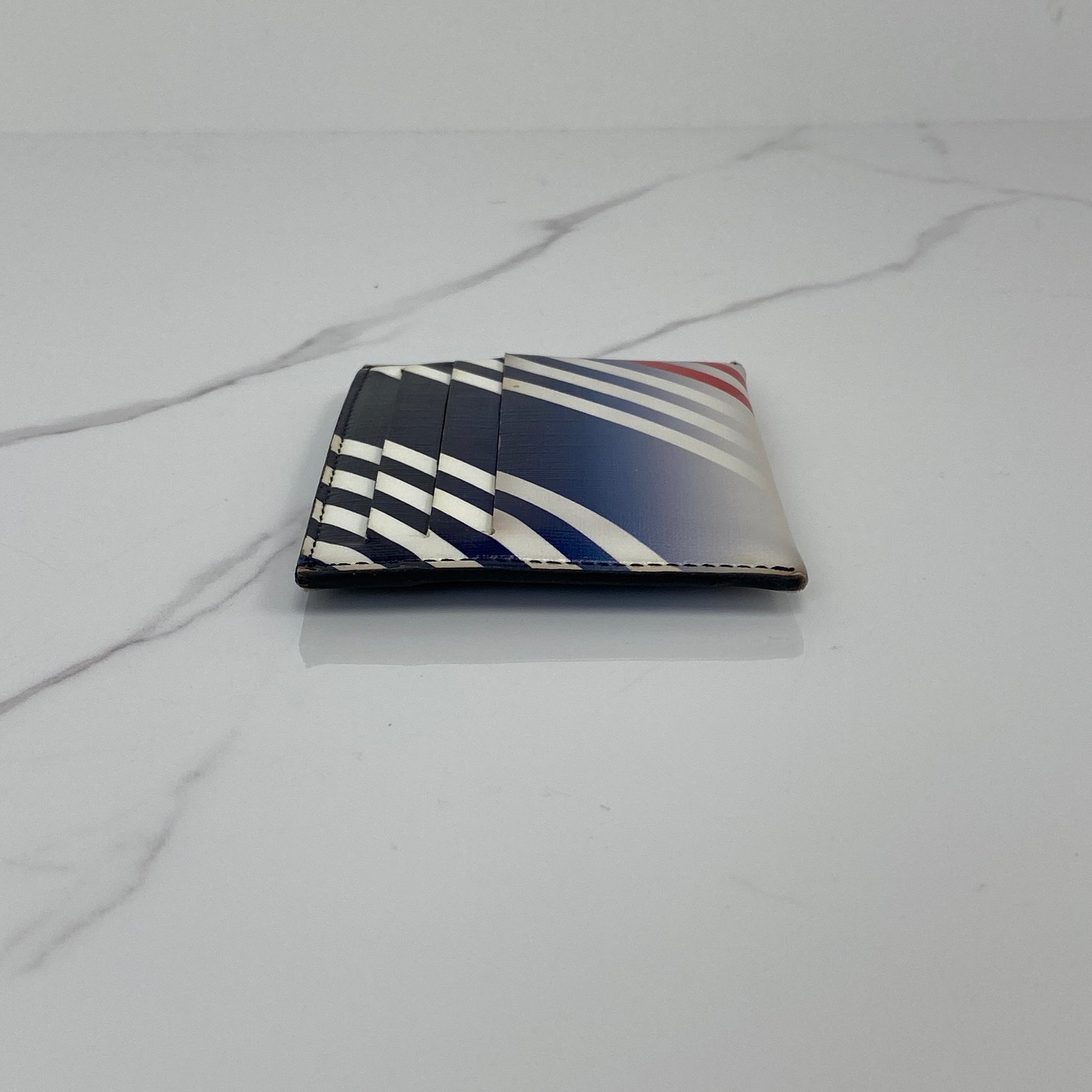 Givenchy Cardholder, blue, white and red calfskin — detail view 3