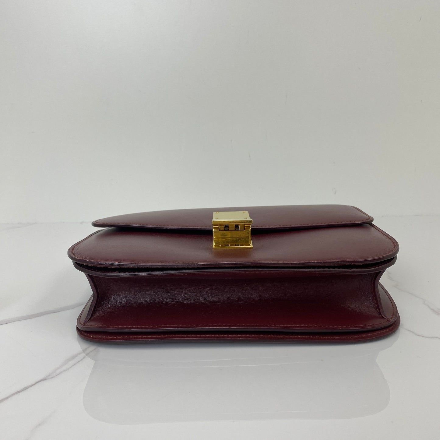 Side profile of the Celine Medium Classic Box