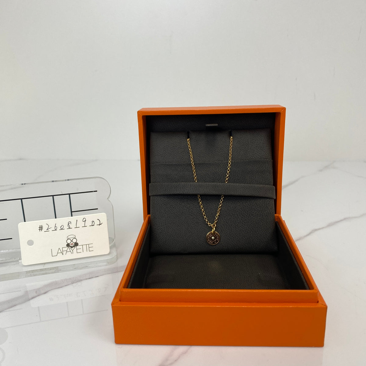 Hermès Ex-Libris Pendant with box