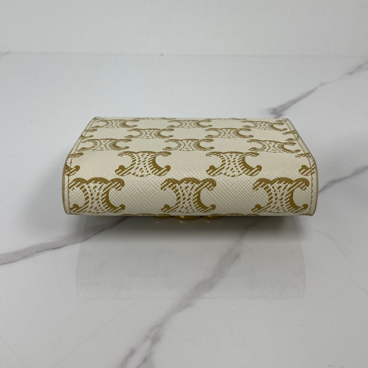 Celine Small Flap Wallet Triomphe In Triomphe Canvas - photo 5