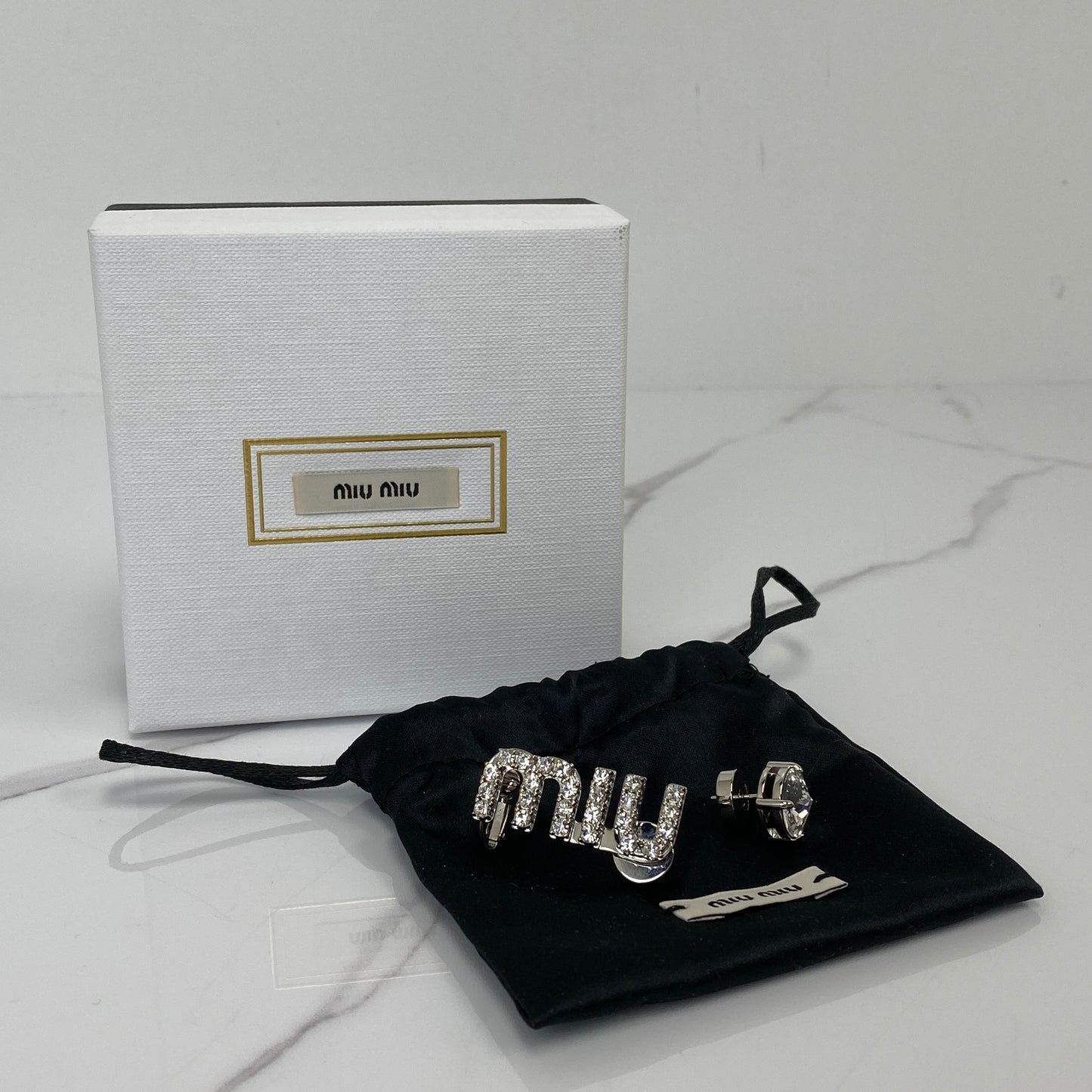 MIU MIU Crystal Earrings - photo 3