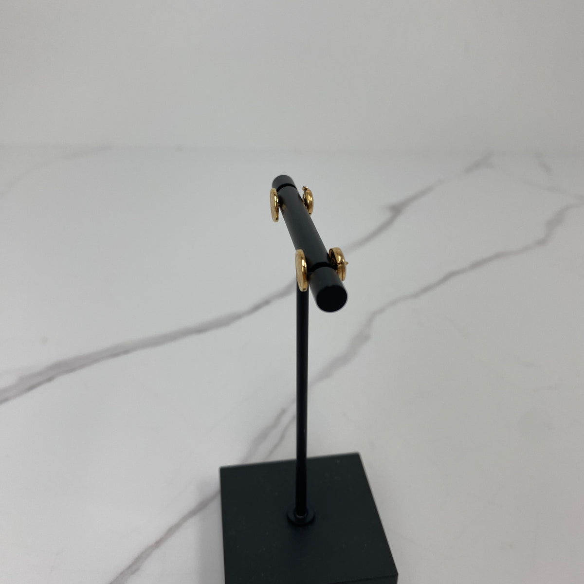 Hermès Ex-Libris Earrings — reverse and posts