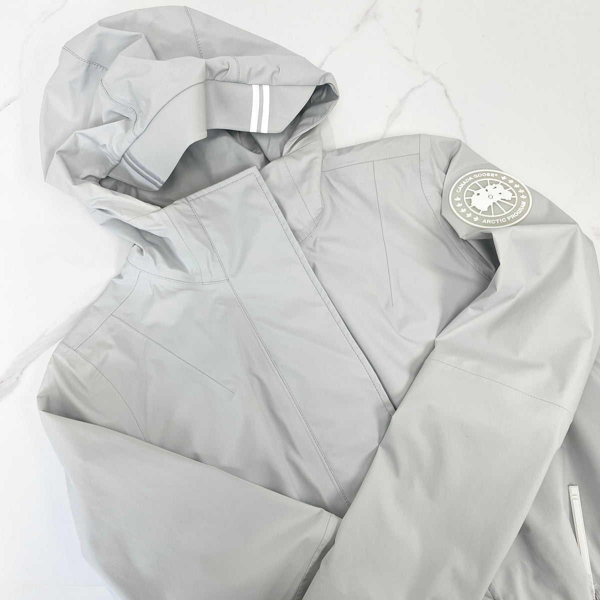 Canada Goose Kitsilano Jacket, Silverbirch 94% Polyamide / 6% Elastane — front view