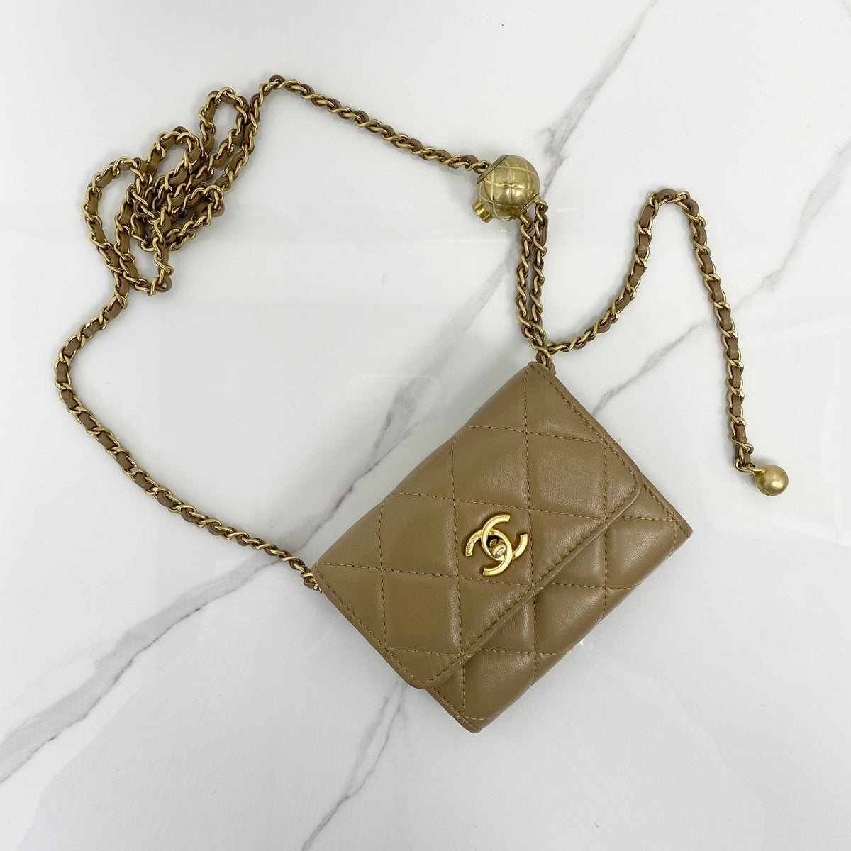 Chanel Pearl Crush Clutch with Chain - photo 1