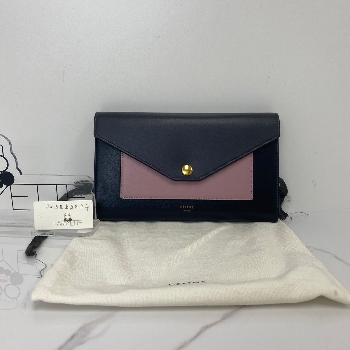 Celine Pocket Envelope Wallet on Chain - photo 2