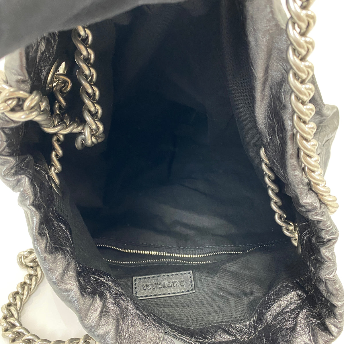 Balenciaga Medium Crush Leather Tote Bag - photo 6
