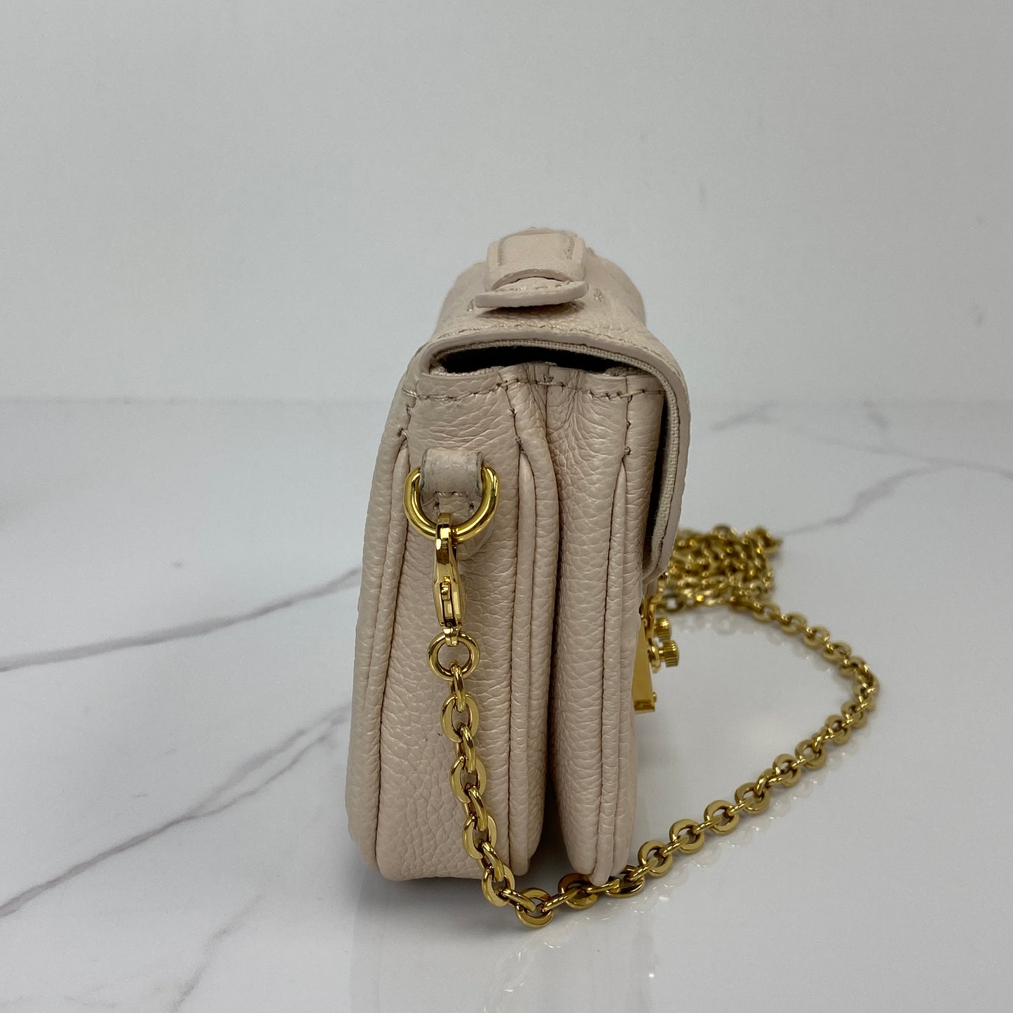 Back view of the Louis Vuitton Micro Pochette Metis