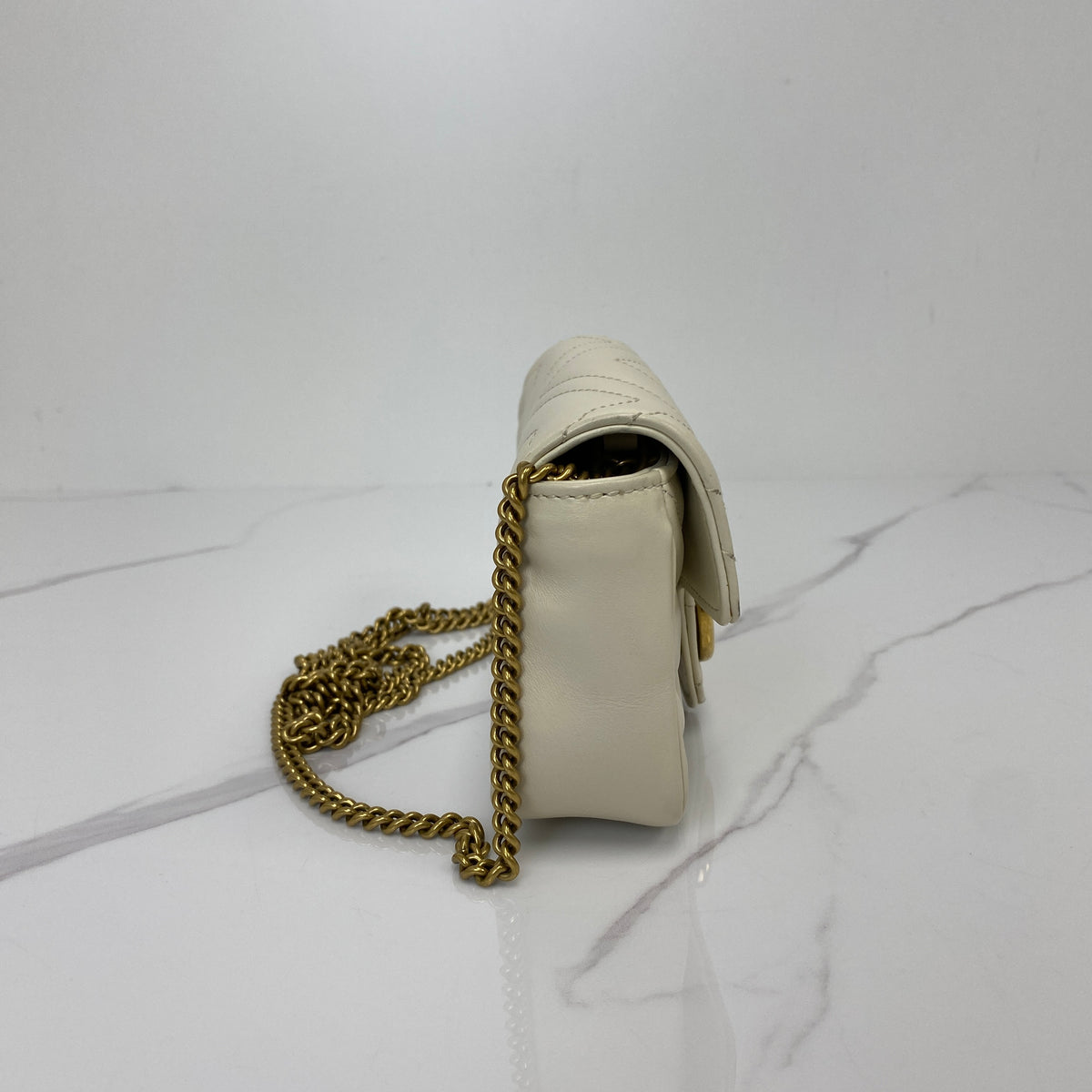 Gucci GG Marmont Supermini Bag - White - photo 2