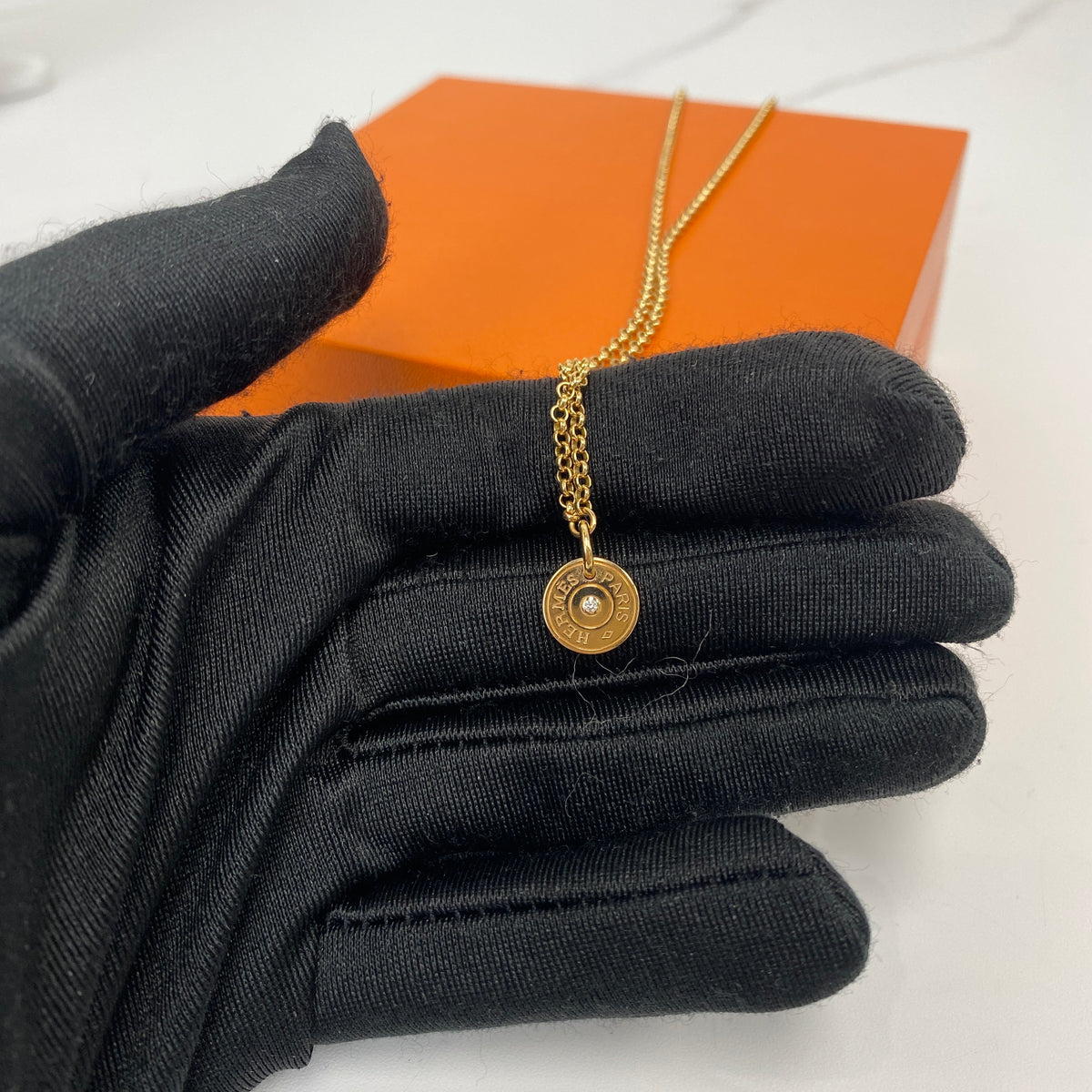 Hermès Ex-Libris Pendant — scale view