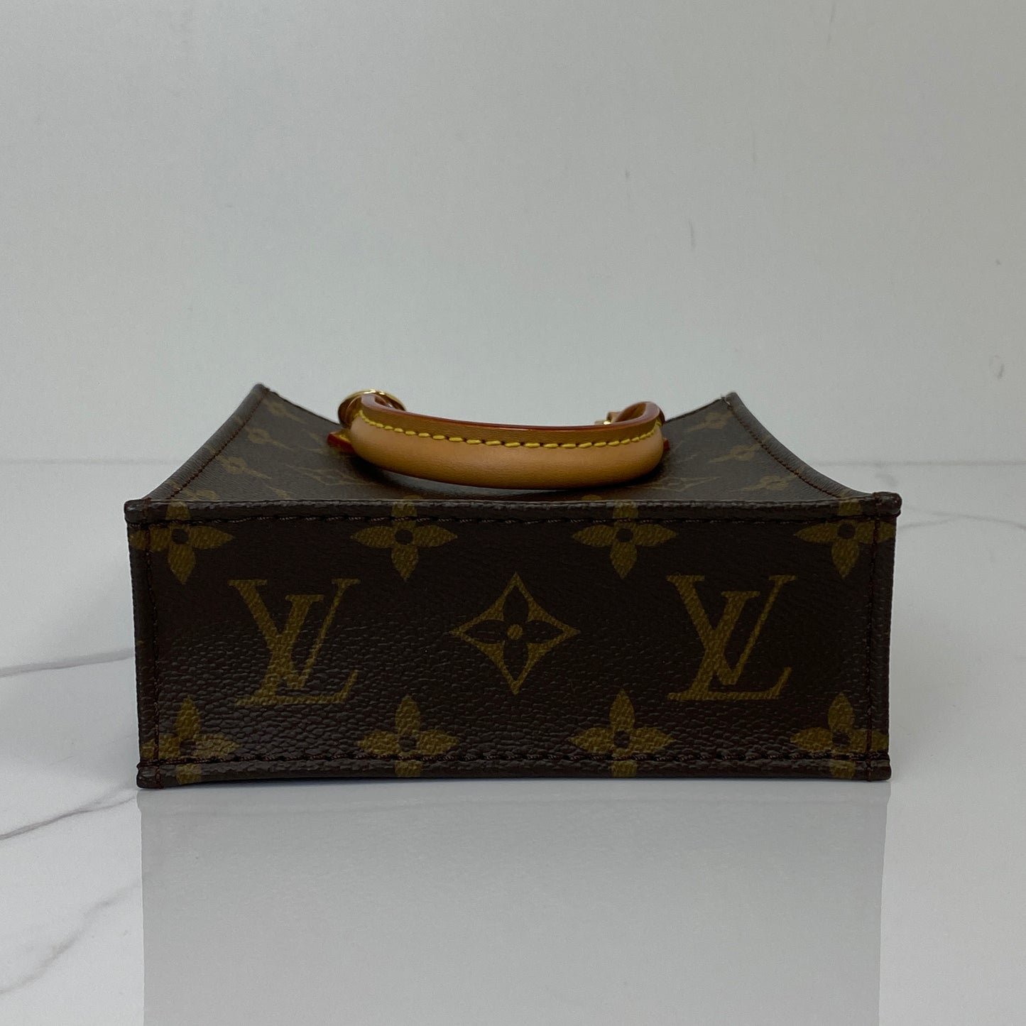 Interior of the Louis Vuitton Petit Sac Plat