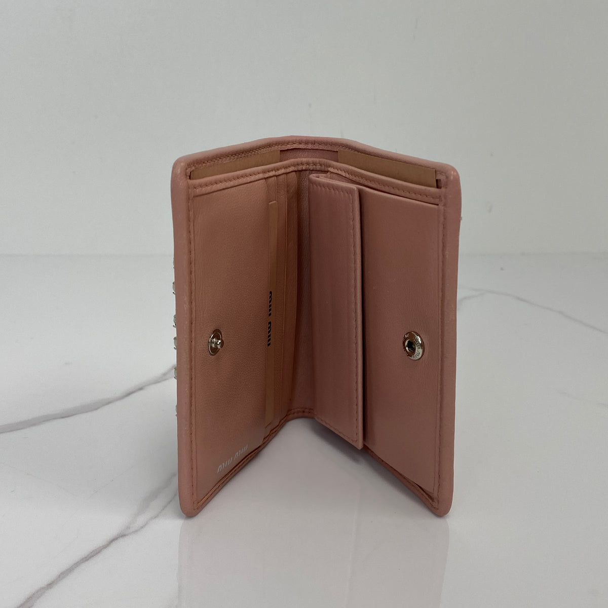 MIU MIU Small Matelasse Nappa Leather Wallet - photo 6