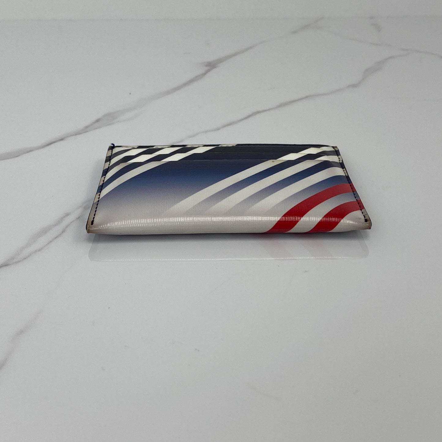 Givenchy Cardholder, blue, white and red calfskin — detail view 4