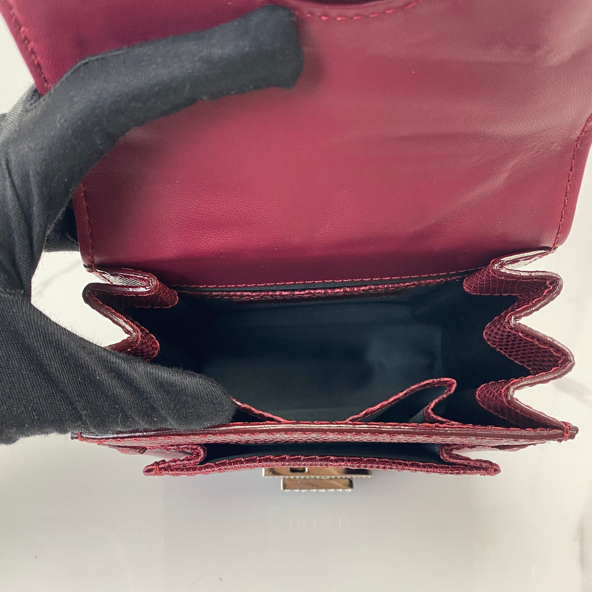 Valentino Lizard Chain Bag - photo 4