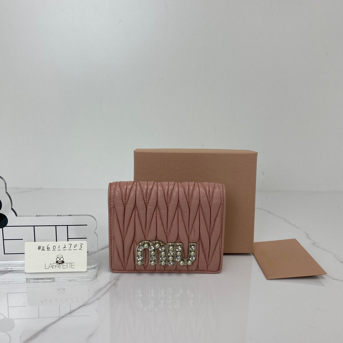 MIU MIU Small Matelasse Nappa Leather Wallet - photo 2