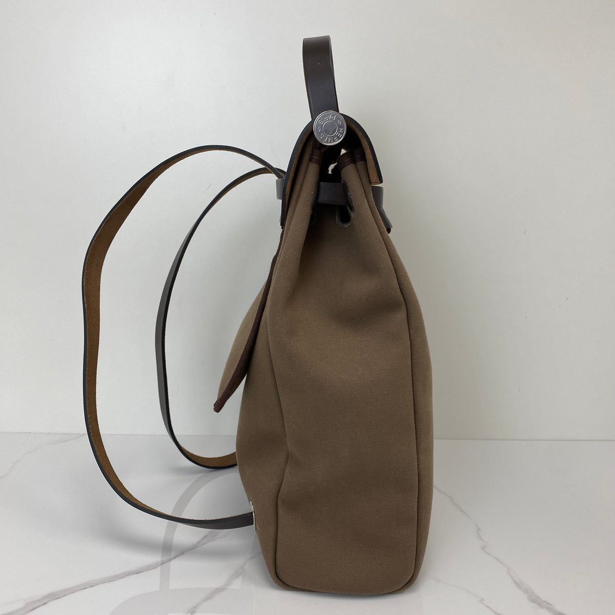 Hermès Herbag A Dos Backpack — side profile