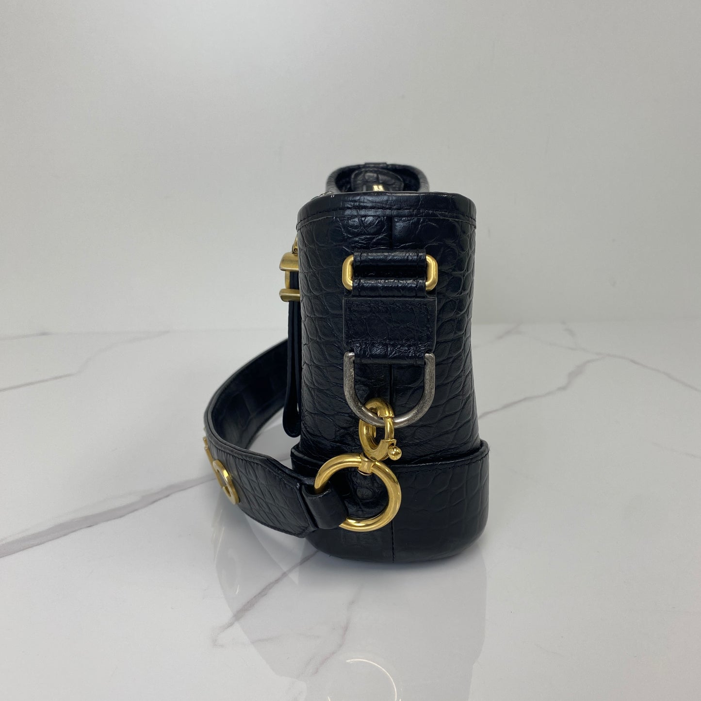 Chanel Small Gabrielle Crocodile-Embossed Calfskin Hobo Bag - photo 4