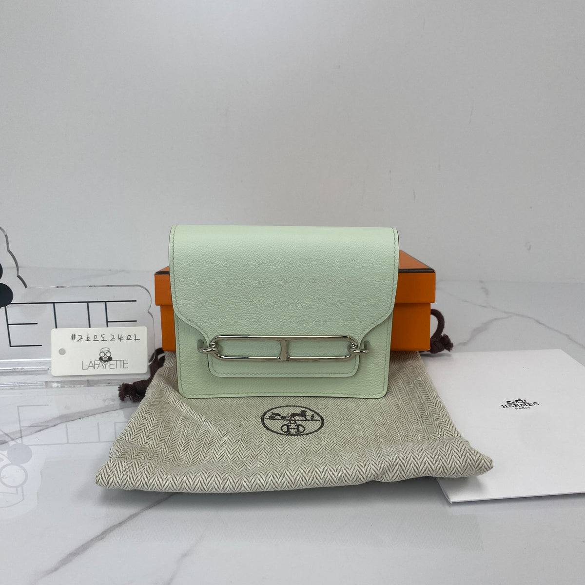 Hermès Roulis Slim Wallet Vert Fizz — alternate view