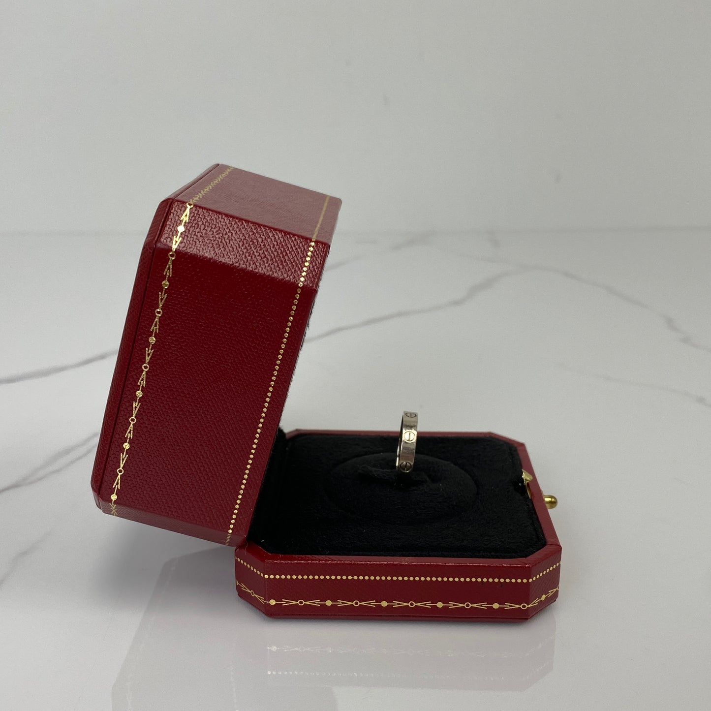 Cartier Love Ring shown from above