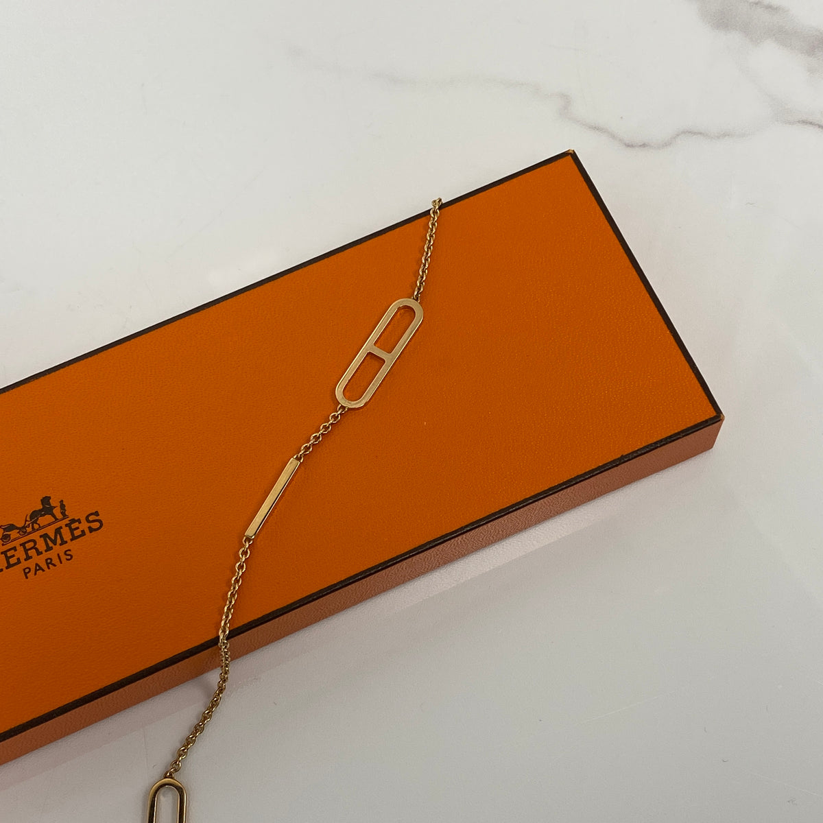 Hermès Ever Chaine d'Ancre Bracelet with box