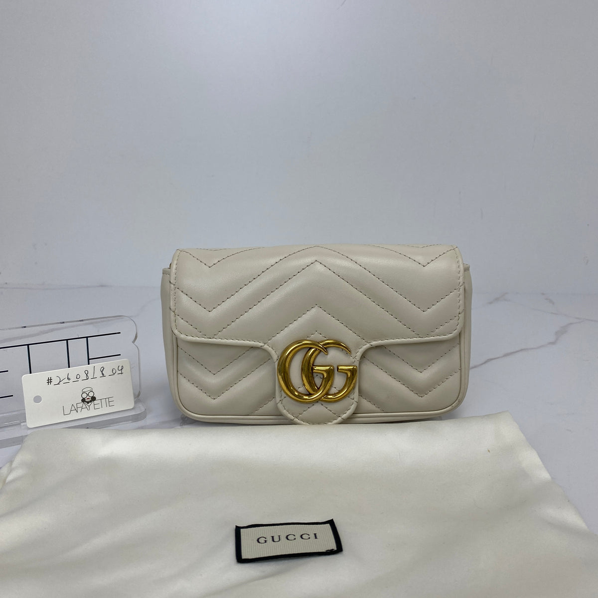 Gucci GG Marmont Supermini Bag - White - photo 3