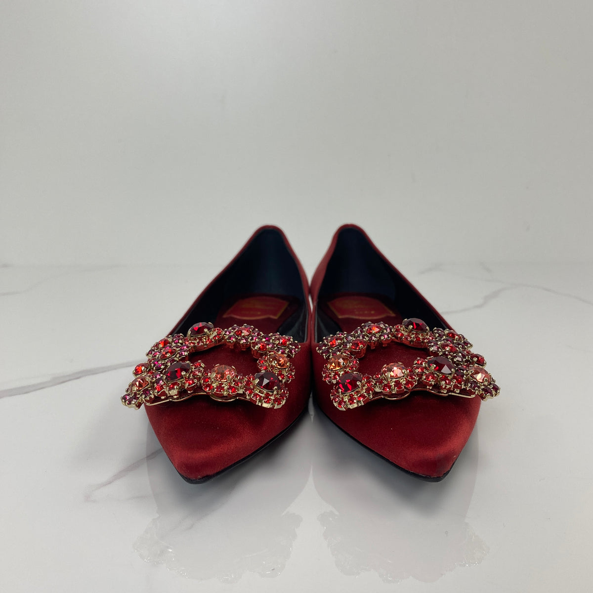 Roger Vivier Satin Flower Strass - photo 5
