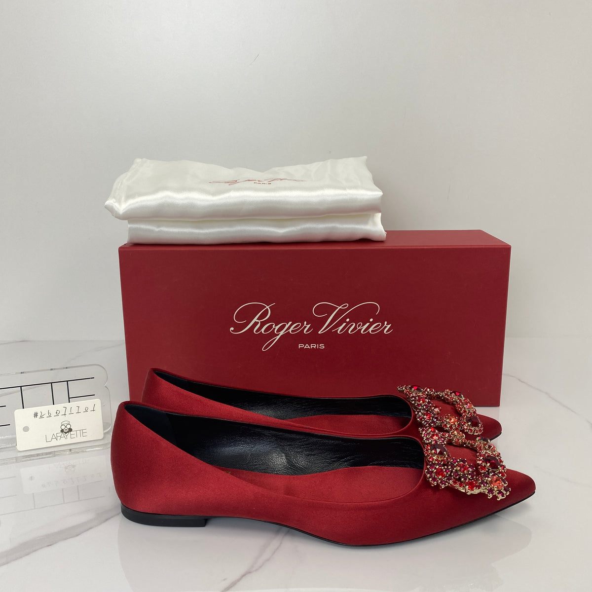 Roger Vivier Satin Flower Strass - photo 2
