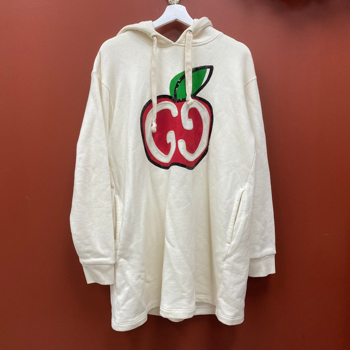 Gucci Hooded Dress with GG Apple Print - photo 3