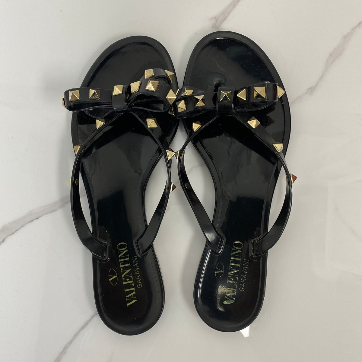 Valentino Rockstud Rubber Slipper - photo 4