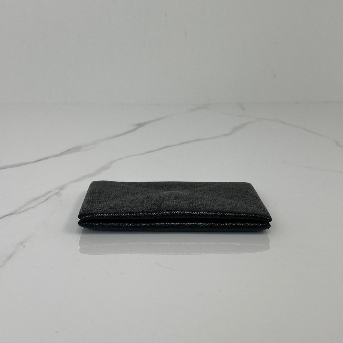 Hermès Calvi Card Holder Noir — reverse