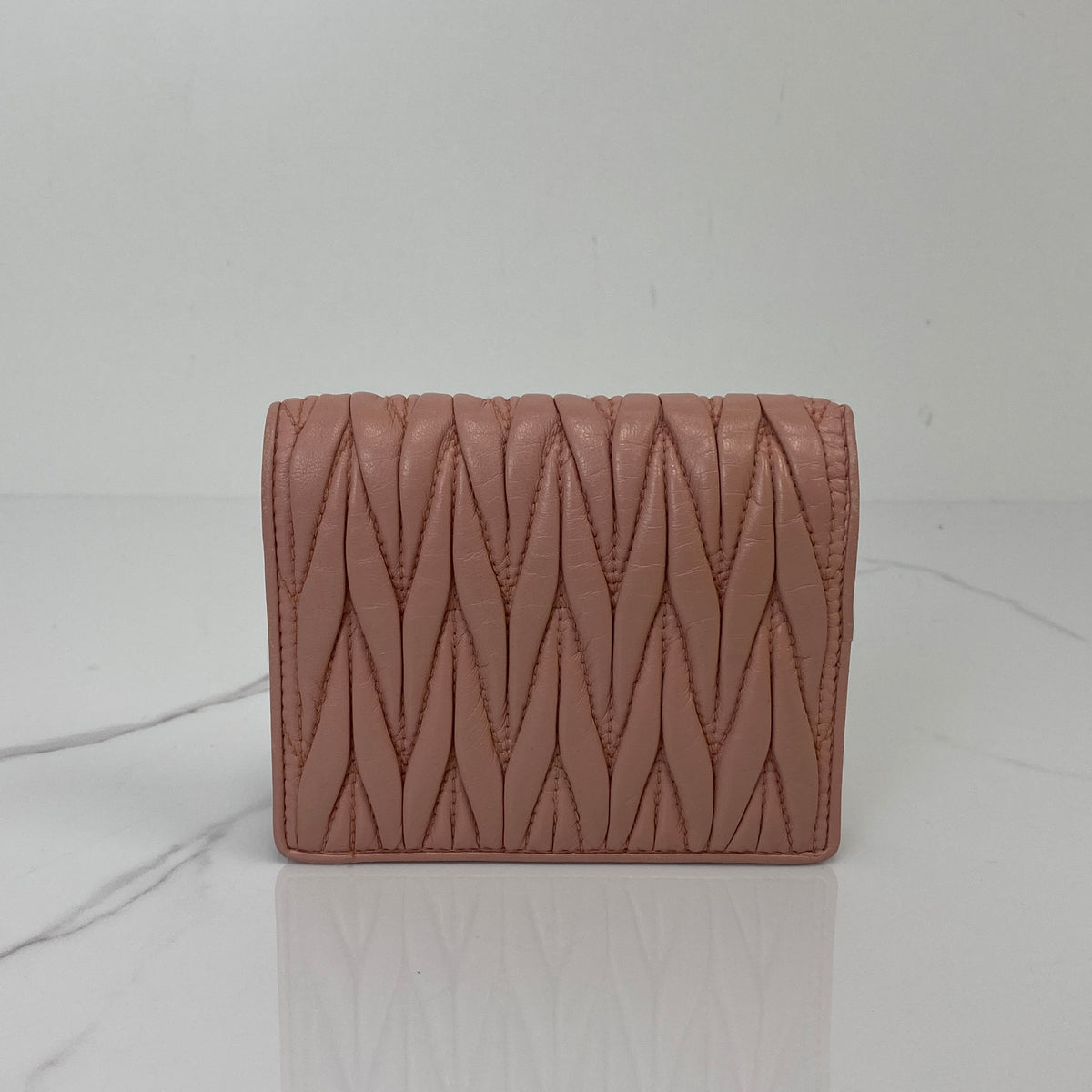 MIU MIU Small Matelasse Nappa Leather Wallet - photo 3