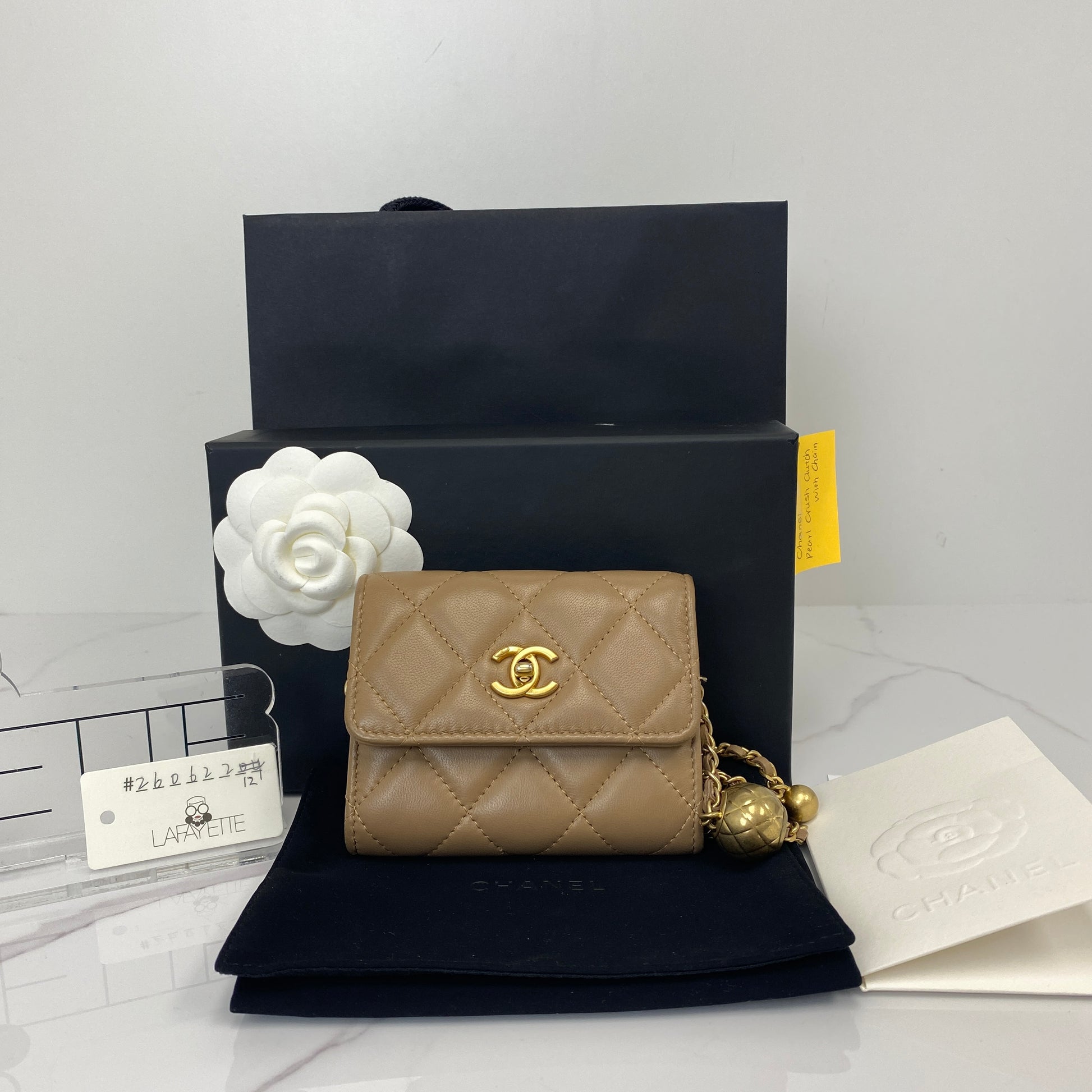 Chanel Pearl Crush Clutch with Chain - photo 5