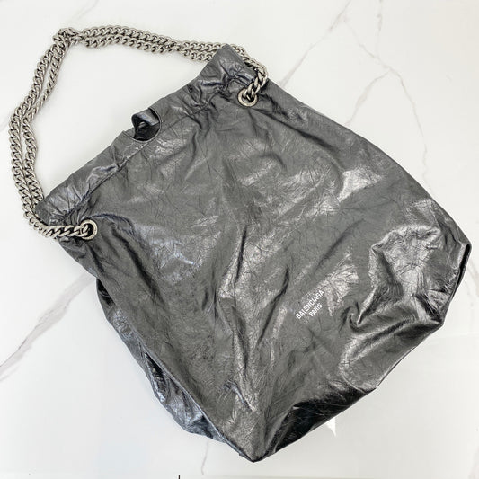 Balenciaga Medium Crush Leather Tote Bag - photo 1