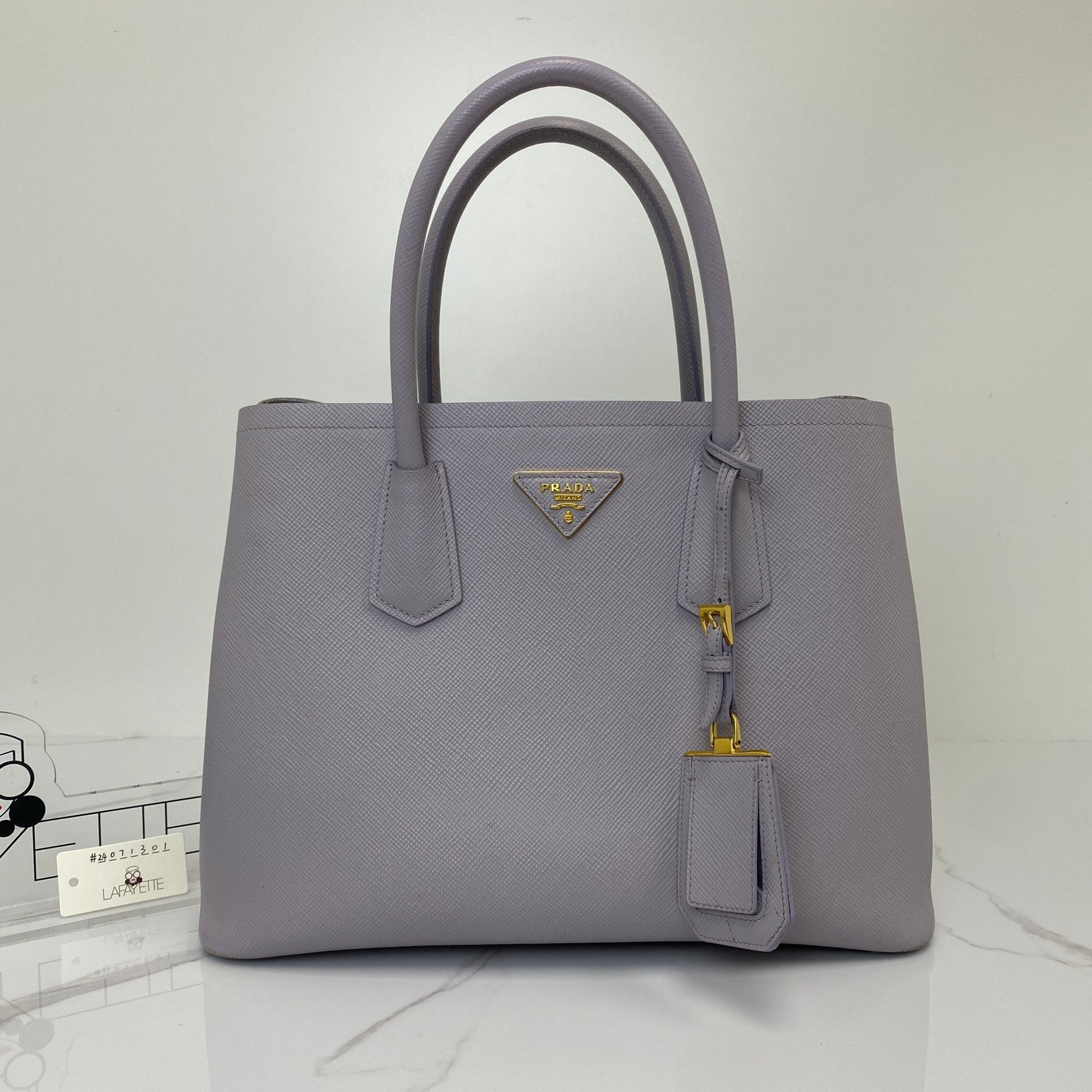 Prada Medium Saffiano Leather Double Prada Bag