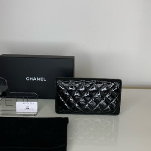 Chanel Long Wallet - Patent Black – Lafayette Consignment
